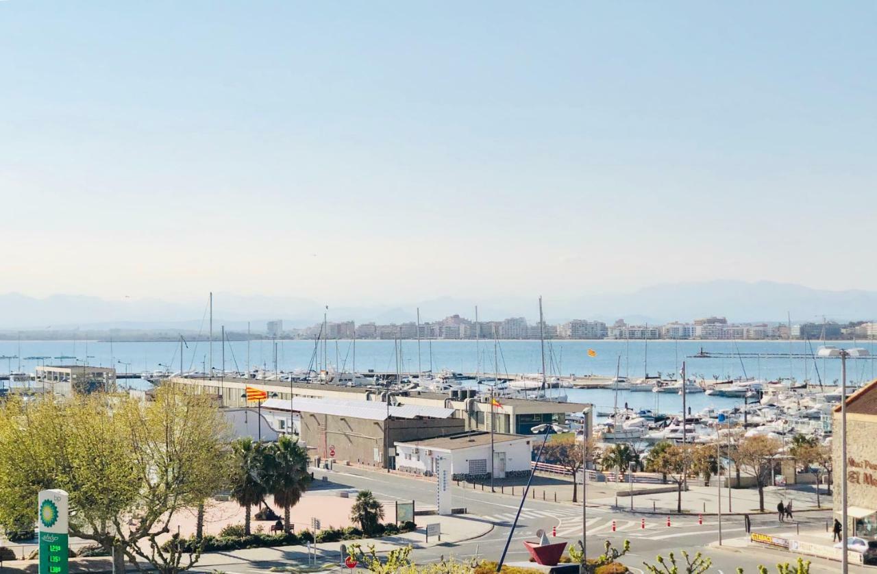 Roc Mar 3 3D - Apartamento Cerca Del Centro Y De La Playa - Terraza Con Vistas Al Mar Y Al Puerto 罗萨斯 外观 照片