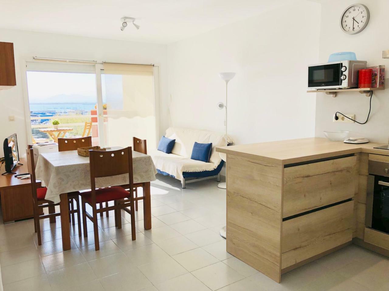 Roc Mar 3 3D - Apartamento Cerca Del Centro Y De La Playa - Terraza Con Vistas Al Mar Y Al Puerto 罗萨斯 外观 照片